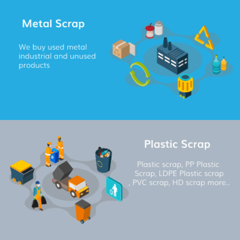 metal scrap plastic scrap
